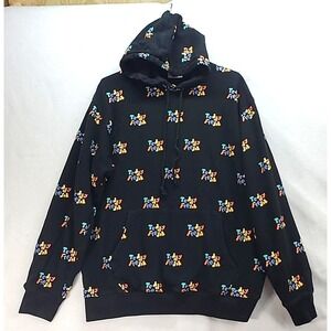 Mens XL Teddy Fresh Hoodie Allover Spellout‎